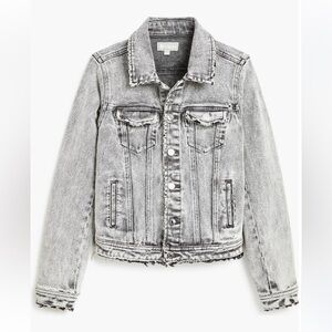 Tractr | Retro Denim Jacket | Girls XL (14-16) | Grey